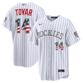 Ezequiel Tovar Colorado Rockies Nike USA 250 Fourth of July Home Stadium Jersey - White | MLB Fan Gear