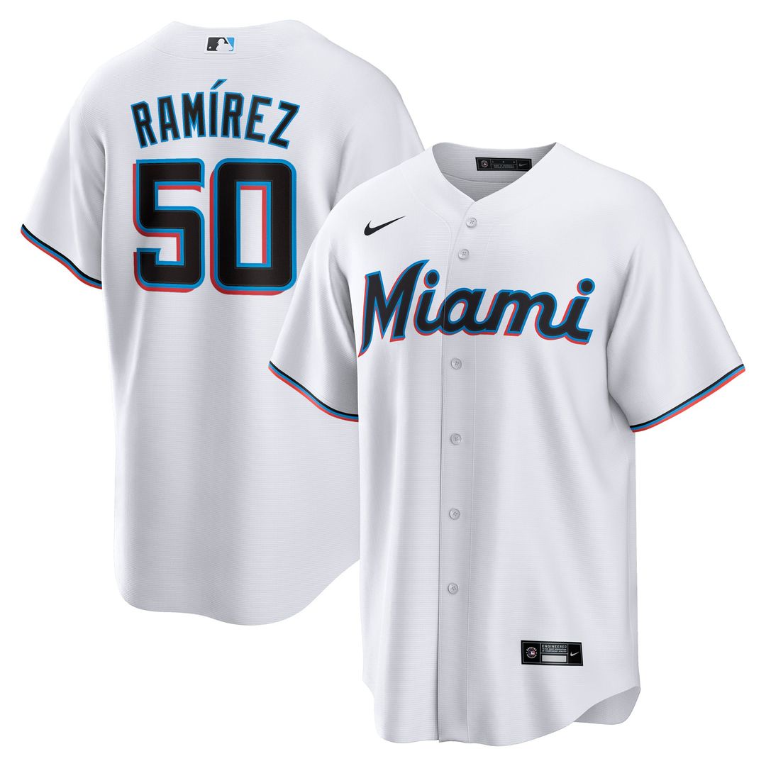 Agustín Ramírez Miami Marlins Nike Home Replica Jersey - White | MLB Fan Gear