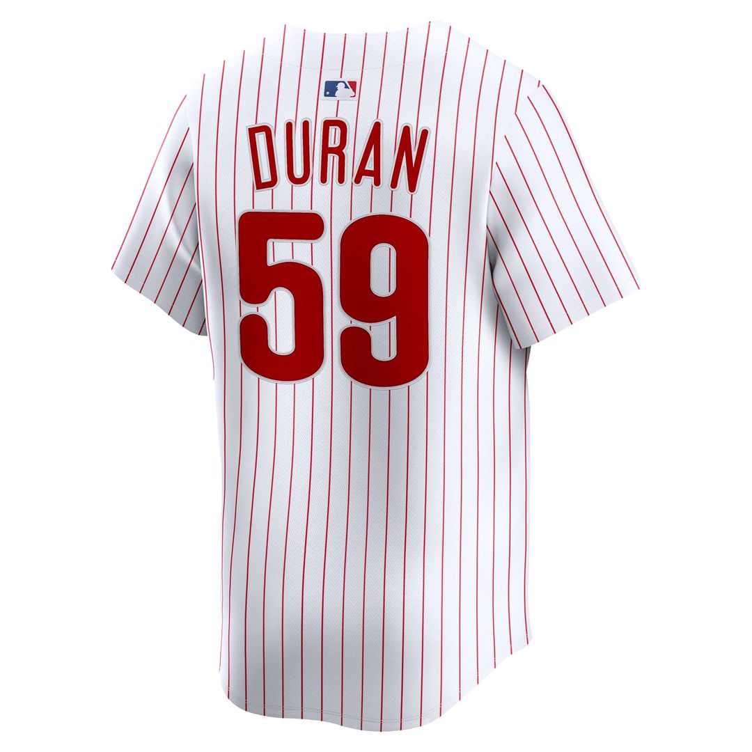 Jhoan Duran Philadelphia Phillies Nike Home Limited Player Jersey - White | MLB Fan Gear