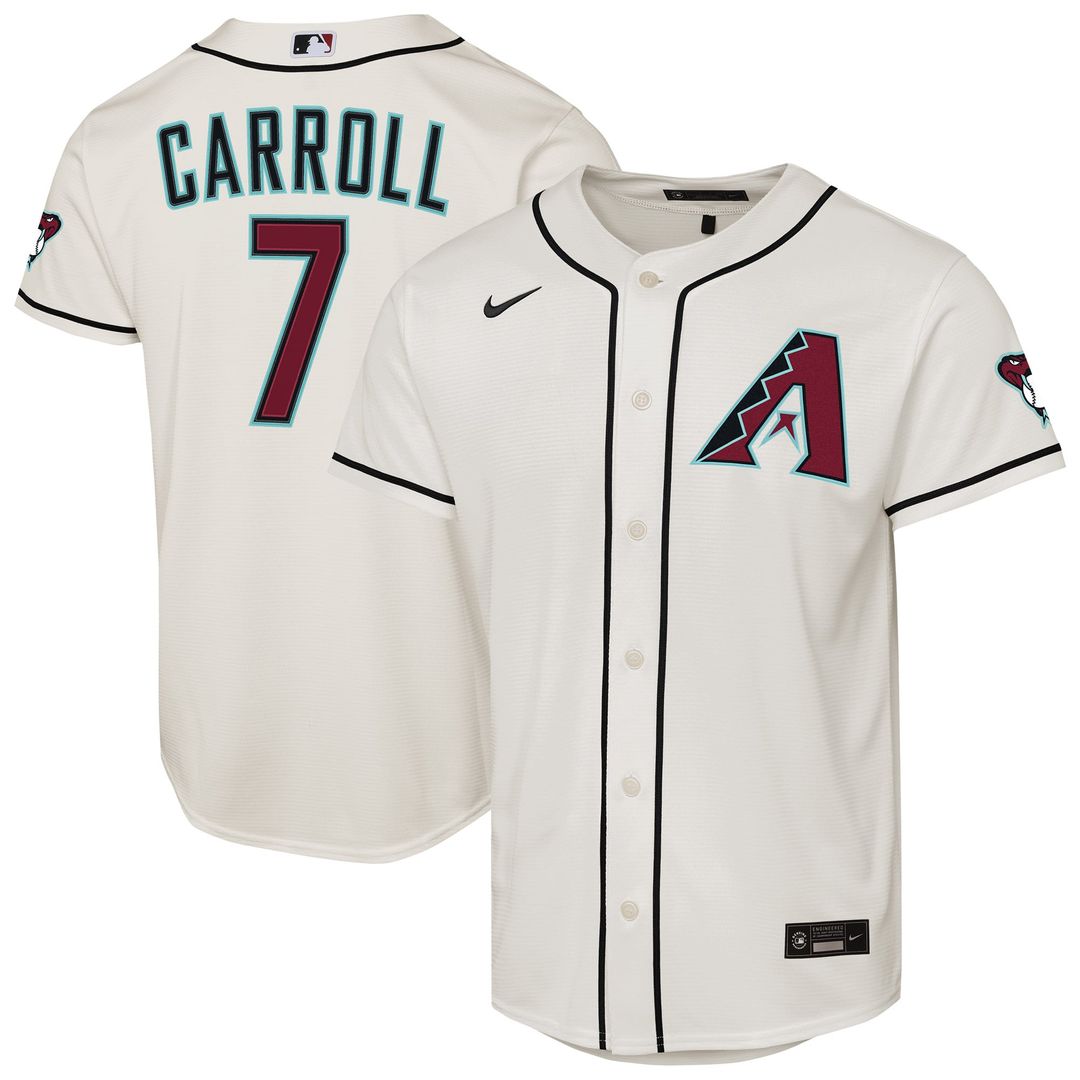 Corbin Carroll Arizona Diamondbacks Nike Youth Alternate Stadium Jersey - Black | MLB Fan Gear