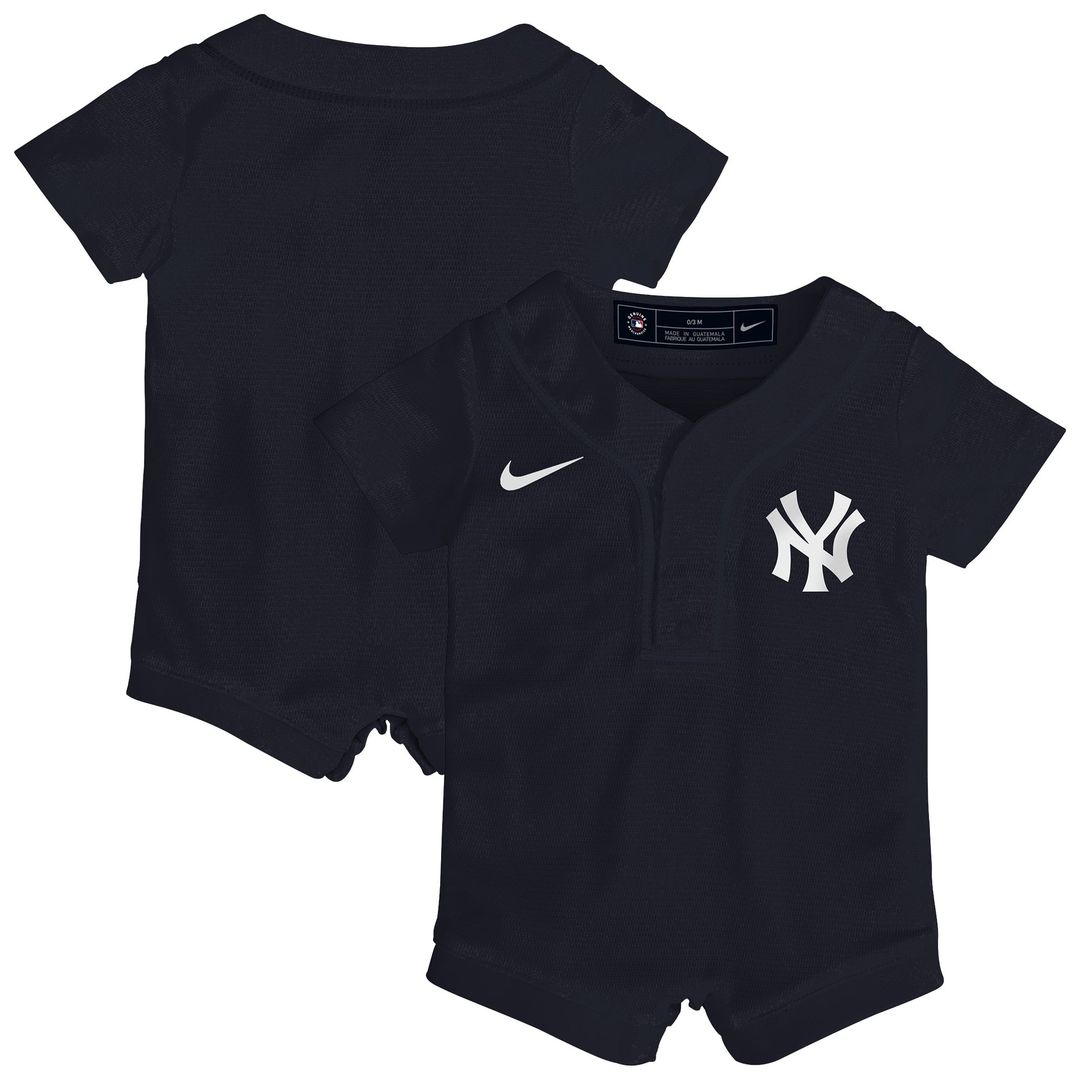 New York Yankees Nike Newborn Alternate Replica Romper Jersey - Navy | MLB Fan Gear