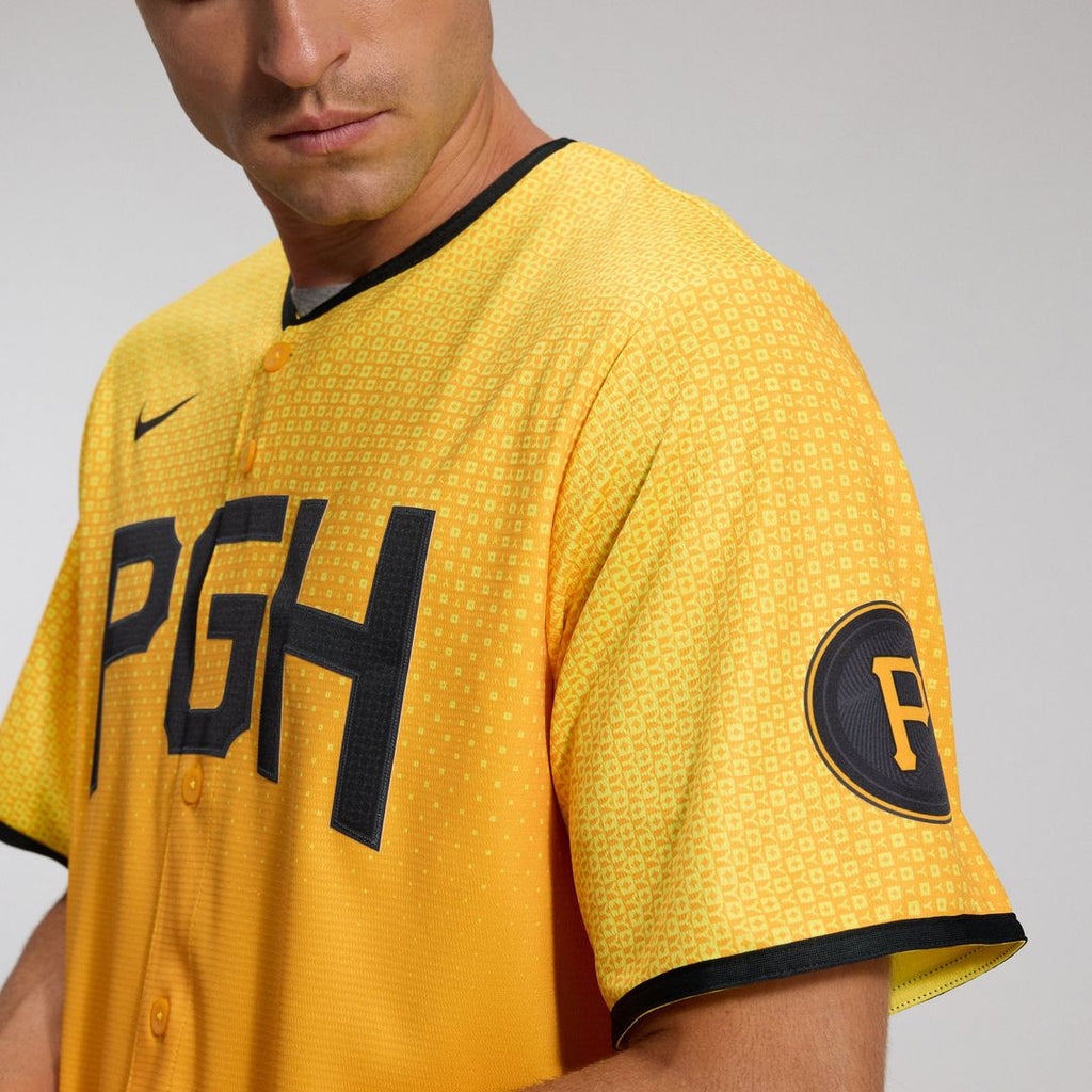 Pittsburgh Pirates Nike City Connect Replica Jersey - Gold | MLB Fan Gear
