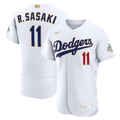 Roki Sasaki Los Angeles Dodgers Nike 2026 Gold Collection Authentic Jersey - White | MLB Fan Gear