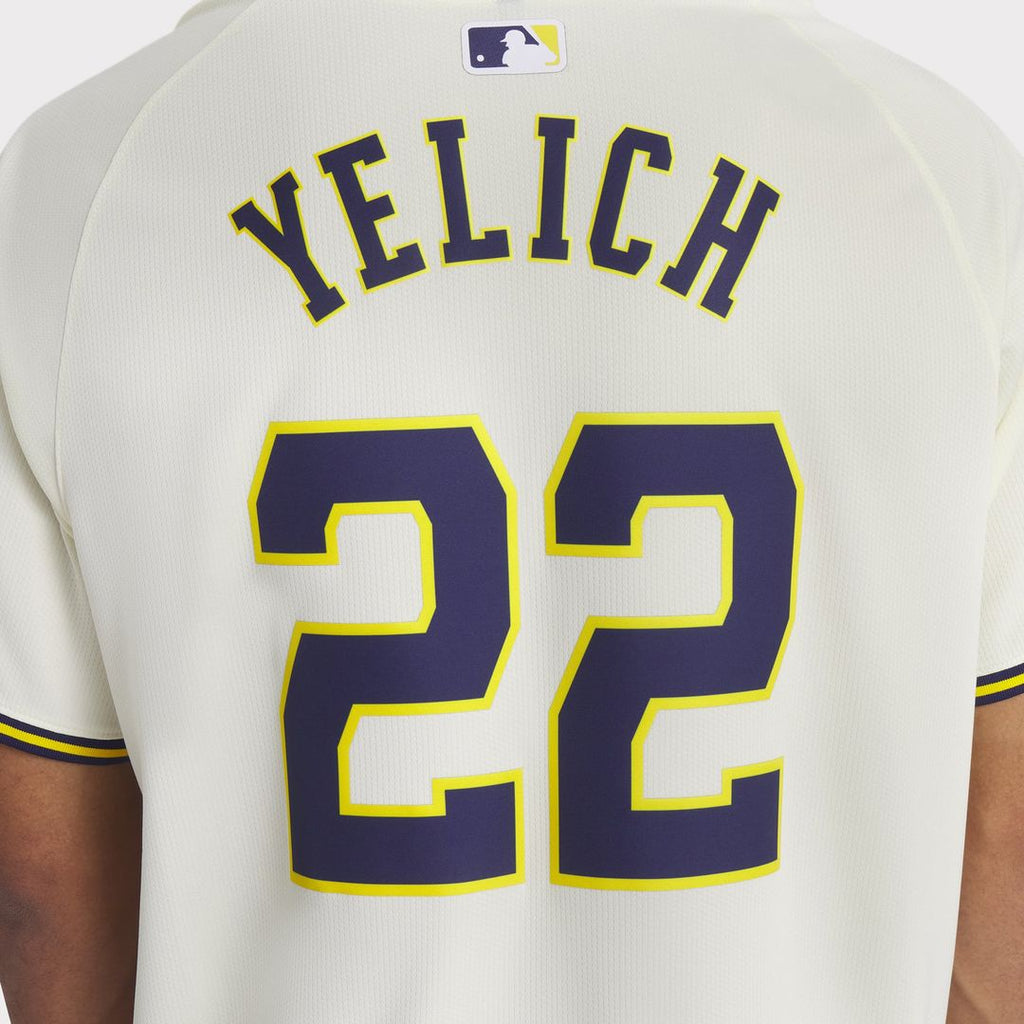 Christian Yelich Milwaukee Brewers Nike Home Limited Player Jersey - Cream | MLB Fan Gear