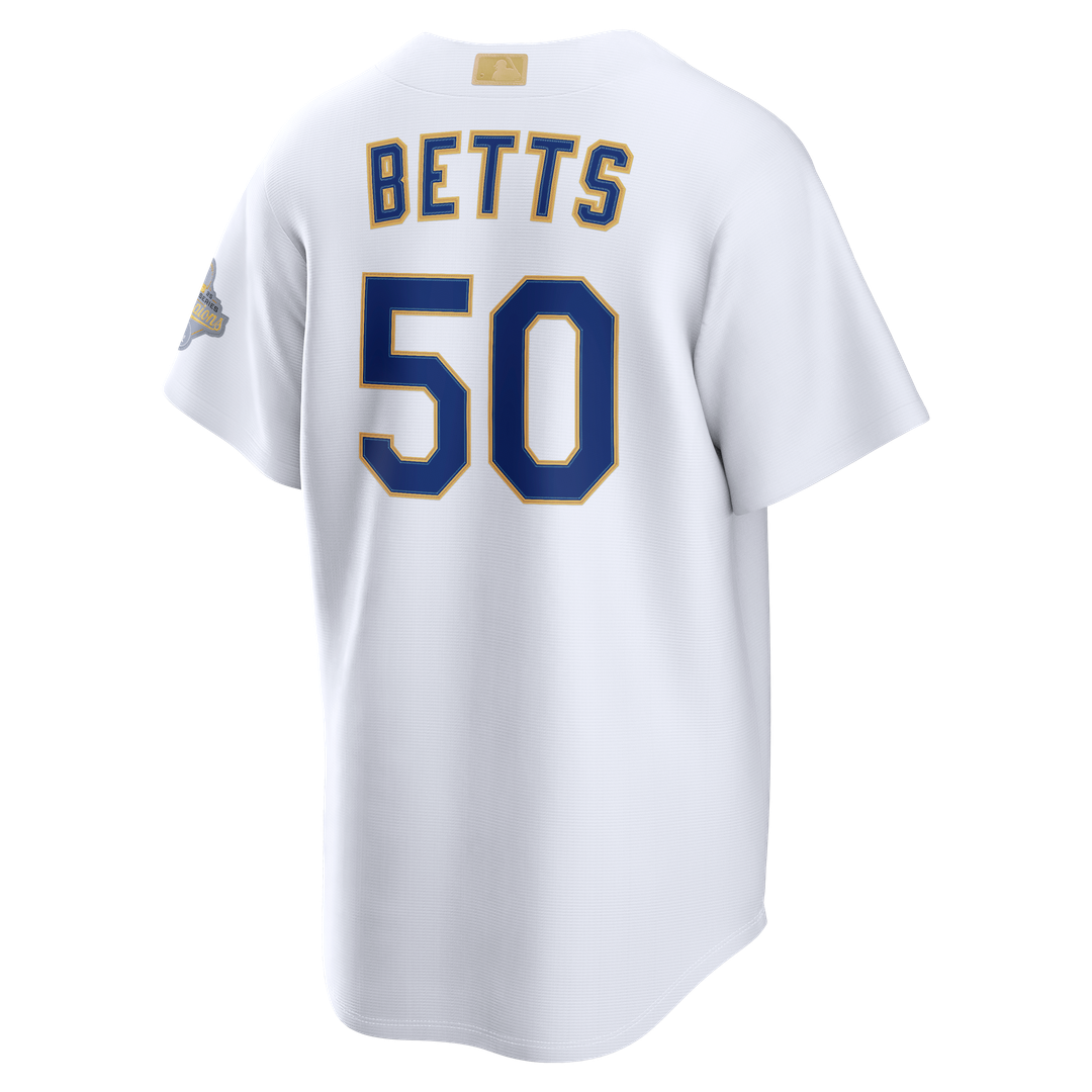 Mookie Betts Los Angeles Dodgers Nike 2026 Gold Collection Stadium Jersey - White | MLB Fan Gear