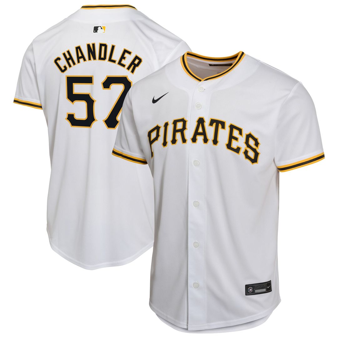 Bubba Chandler Pittsburgh Pirates Nike Youth Home Player Game Jersey - White | MLB Fan Gear