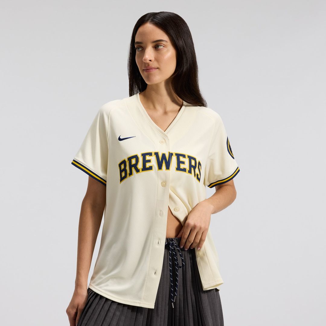 Milwaukee Brewers Nike Women's Home Limited Jersey - Cream | MLB Fan Gear