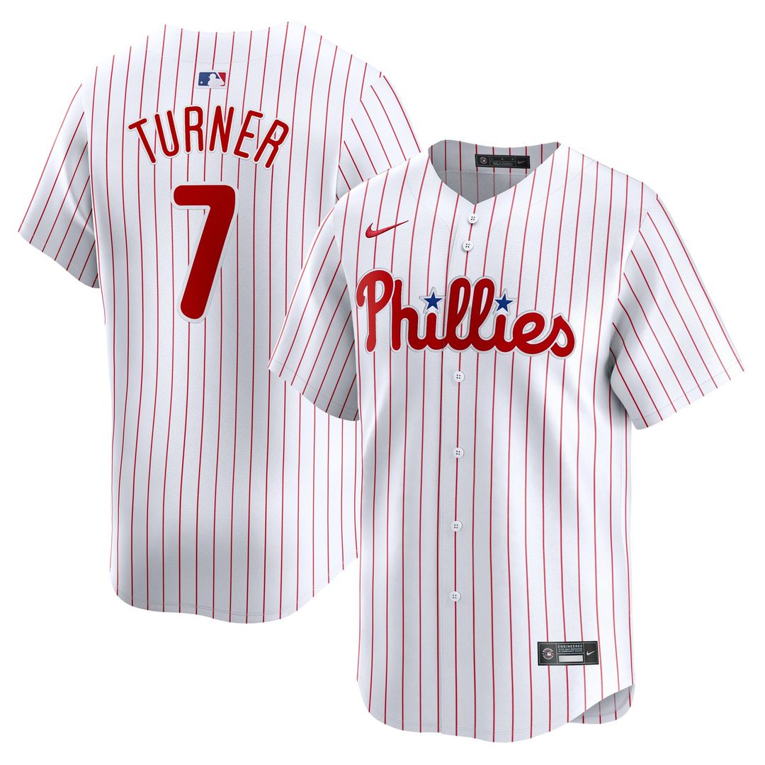 Trea Turner Philadelphia Phillies Nike Youth Home Limited Player Jersey - White | MLB Fan Gear