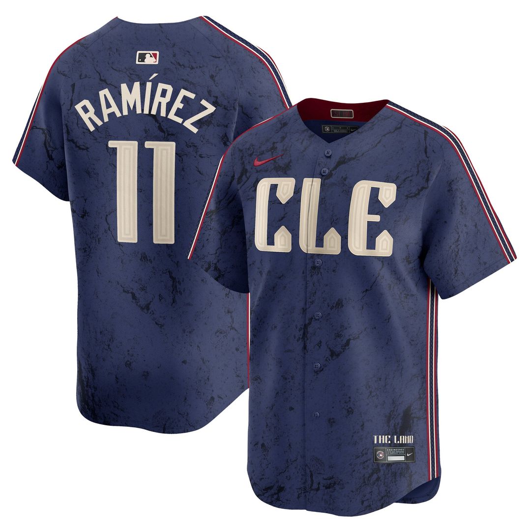 José Ramírez Cleveland Guardians Nike City Connect Limited Player Jersey - Navy | MLB Fan Gear