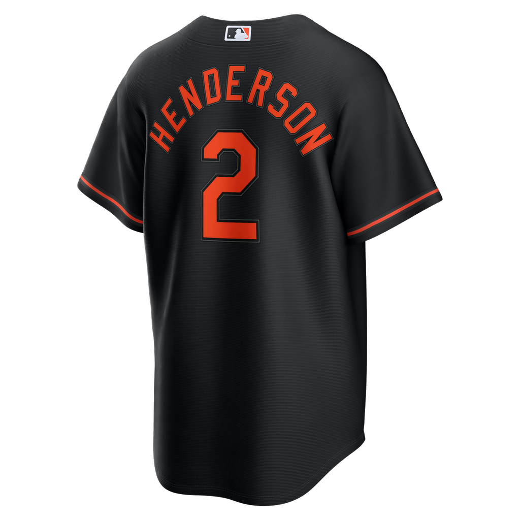 Gunnar Henderson Baltimore Orioles Nike Alternate Replica Jersey - Black | MLB Fan Gear
