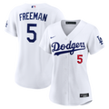 Freddie Freeman Los Angeles Dodgers Nike Women's Home Stadium Jersey - White | MLB Fan Gear