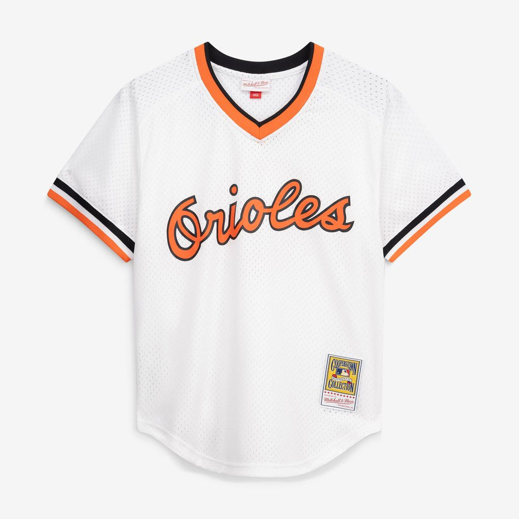 Cal Ripken Jr. Baltimore Orioles Mitchell & Ness Authentic Batting Practice Jersey - Orange | MLB Fan Gear