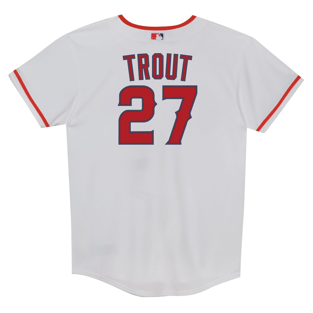 Mike Trout Los Angeles Angels Nike Preschool Home Replica Player Jersey - White | MLB Fan Gear