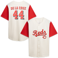 Cincinnati Reds Profile Big & Tall Two-Color Fashion Jersey - Cream/ Red | MLB Fan Gear