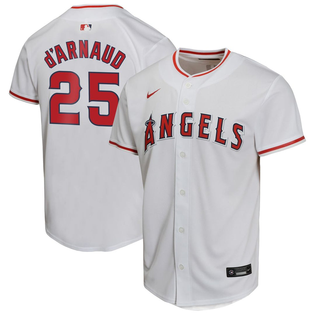Travis d'Arnaud Los Angeles Angels Nike Youth Home Game Player Jersey - White | MLB Fan Gear