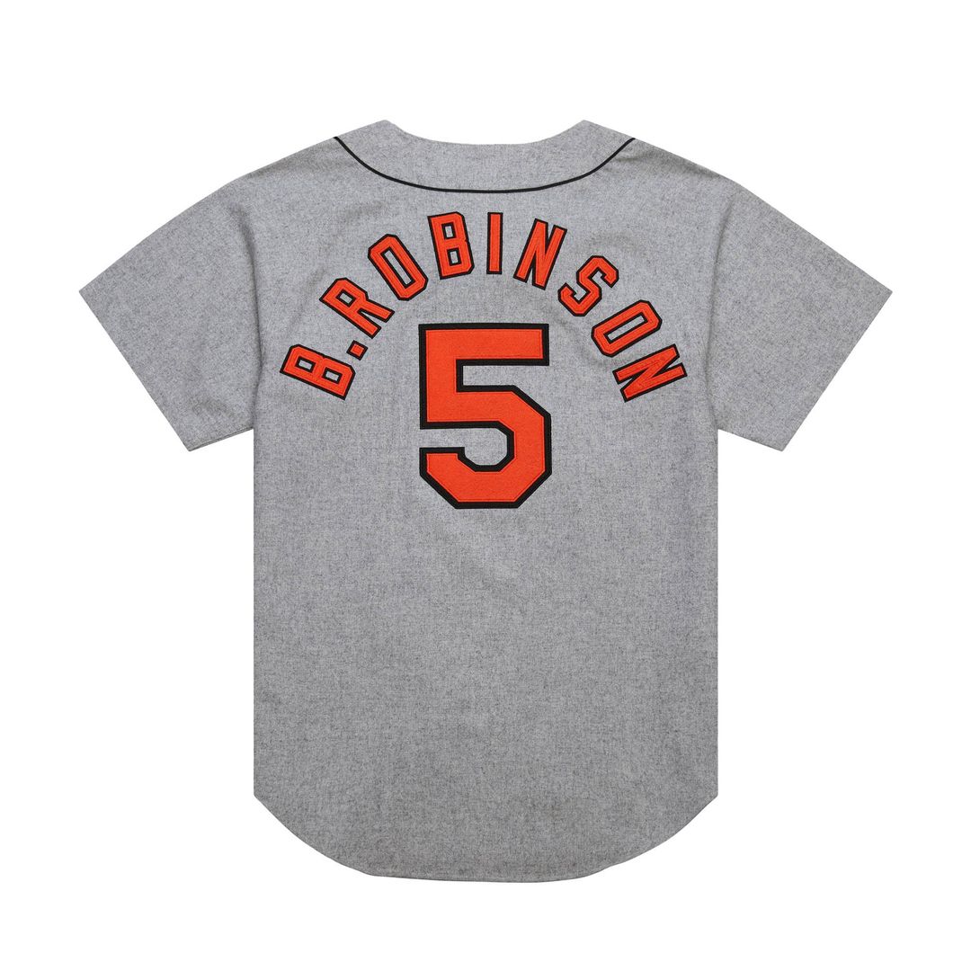 Brooks Robinson Baltimore Orioles Mitchell & Ness Cooperstown Collection 1966 Authentic Jersey - Gray | MLB Fan Gear