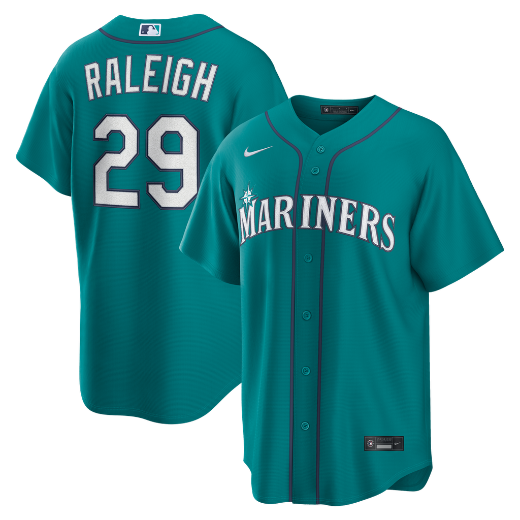 Cal Raleigh Seattle Mariners Nike Alternate Replica Jersey - Teal | MLB Fan Gear