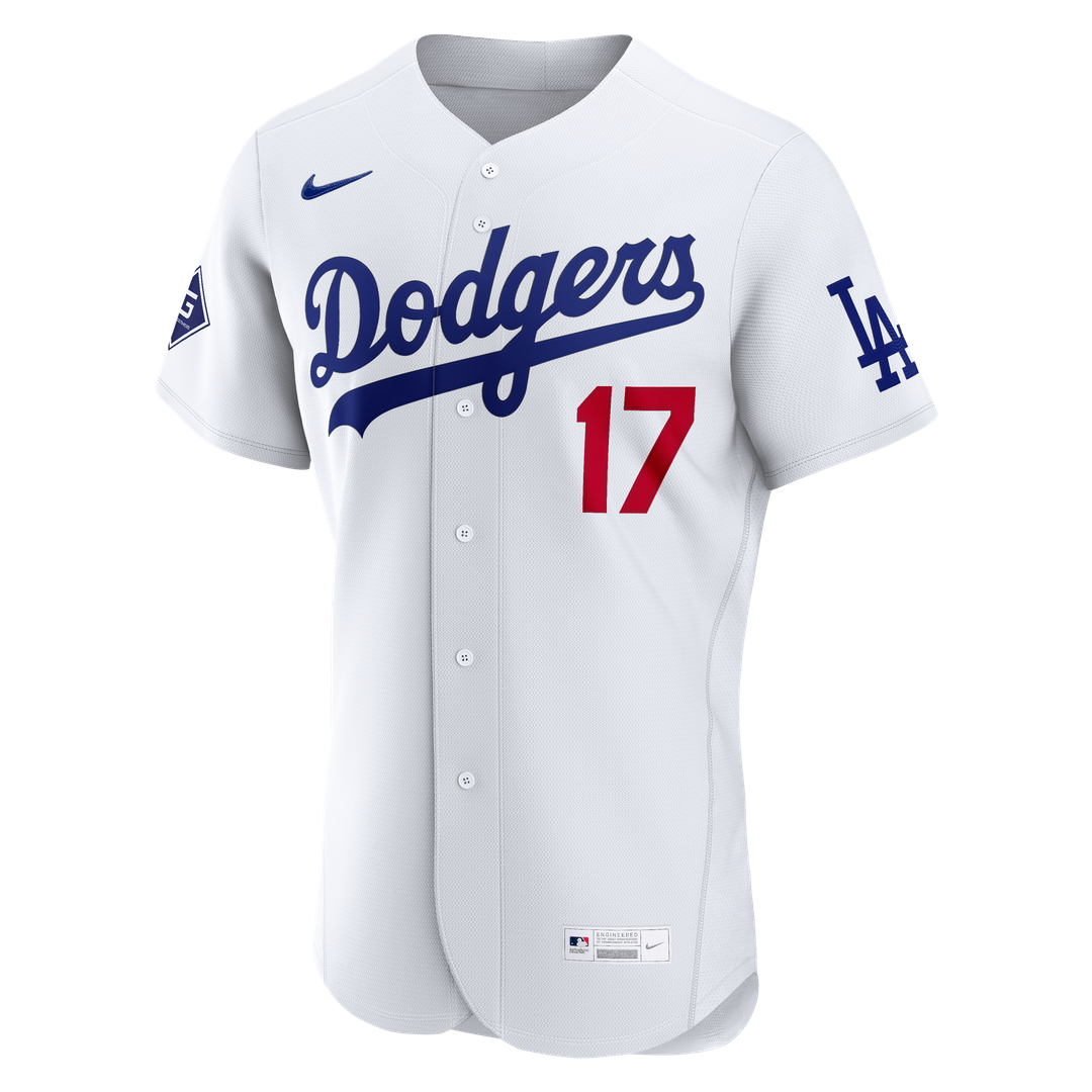 Shohei Ohtani Los Angeles Dodgers Nike Home Authentic Sponsor Patch Jersey - White | MLB Fan Gear
