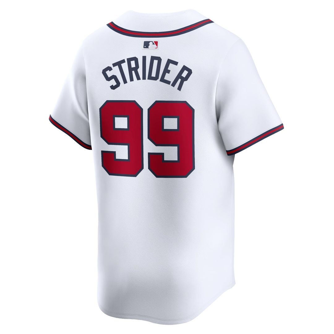 Spencer Strider Atlanta Braves Nike Home Limited Player Jersey - White | MLB Fan Gear