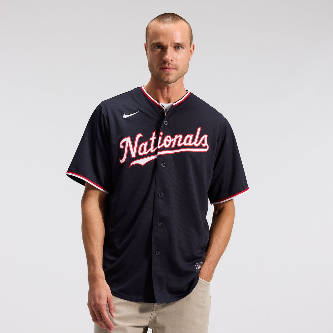 Dylan Crews Washington Nationals Nike Alternate Replica Jersey - Navy | MLB Fan Gear