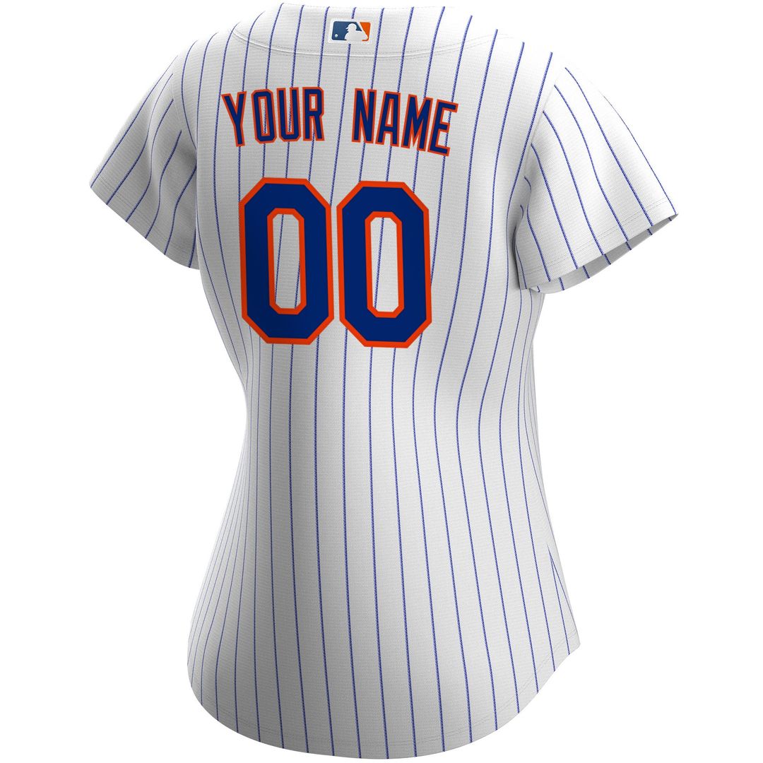 New York Mets Nike Women's Home Replica Custom Jersey - White | MLB Fan Gear