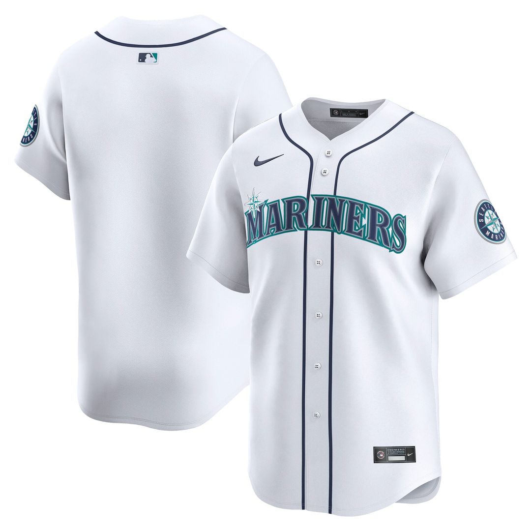 Seattle Mariners Nike Home Limited Jersey - White | MLB Fan Gear