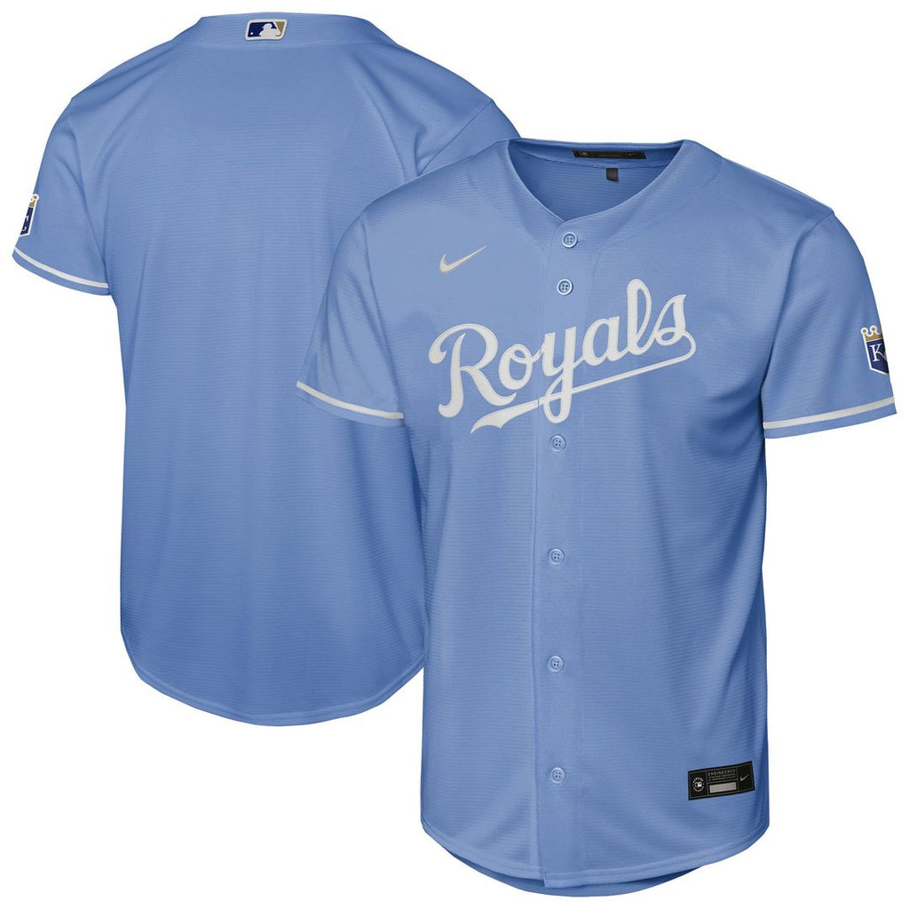 Kansas City Royals Nike Youth Alternate Stadium Jersey - Light Blue | MLB Fan Gear