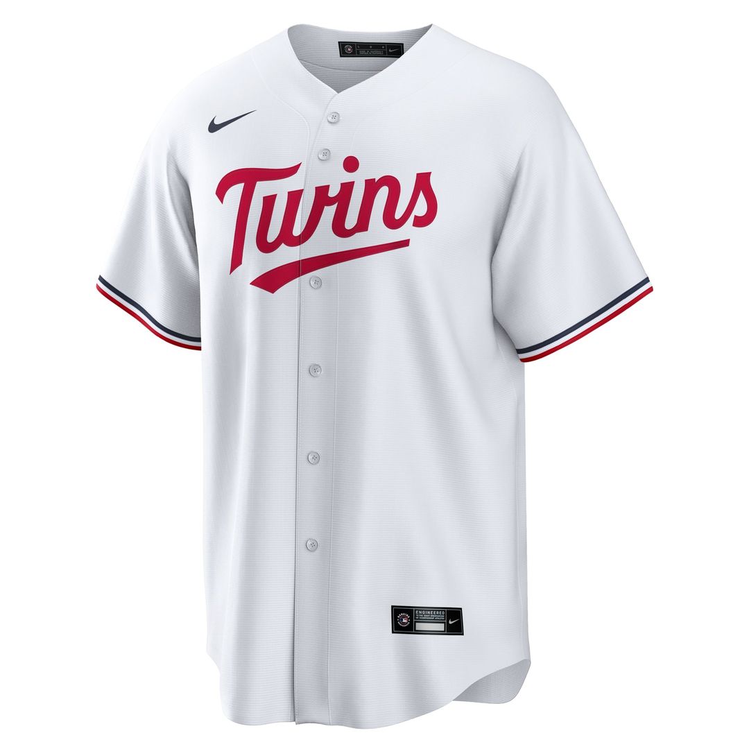 Minnesota Twins Nike Home Replica Custom Jersey - White | MLB Fan Gear