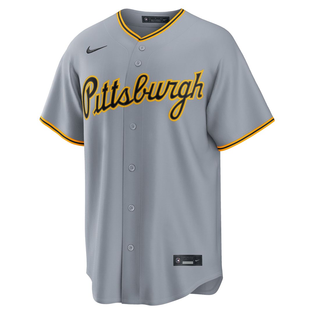 Paul Skenes Pittsburgh Pirates Nike Road Replica Jersey - Gray | MLB Fan Gear