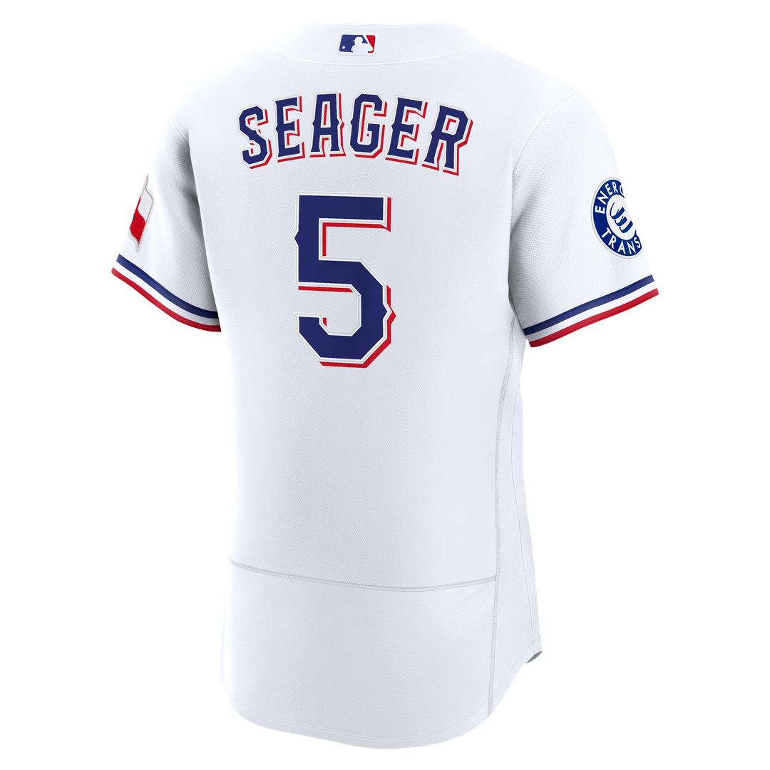 Corey Seager Texas Rangers Nike Home Authentic Sponsor Patch Jersey - White | MLB Fan Gear