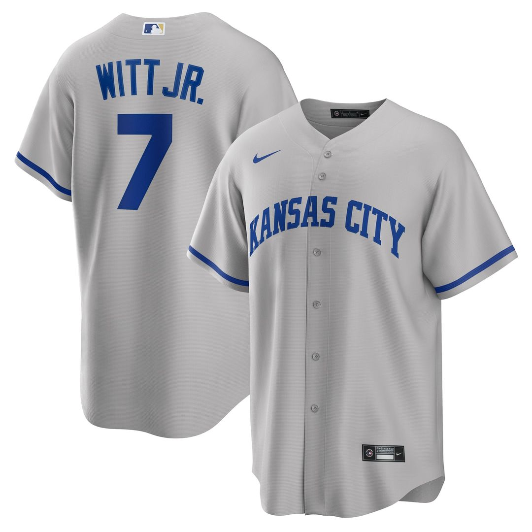 Bobby Witt Jr. Kansas City Royals Nike Alternate 2 Replica Jersey - Rush Blue | MLB Fan Gear