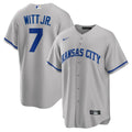 Bobby Witt Jr. Kansas City Royals Nike Road Replica Jersey - Gray | MLB Fan Gear
