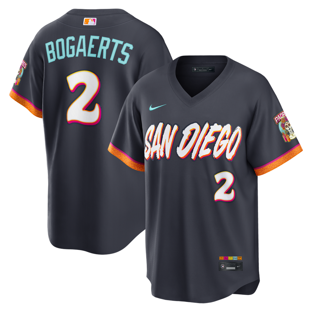 Xander Bogaerts San Diego Padres Nike 2026 City Connect Stadium Jersey - Obsidian | MLB Fan Gear