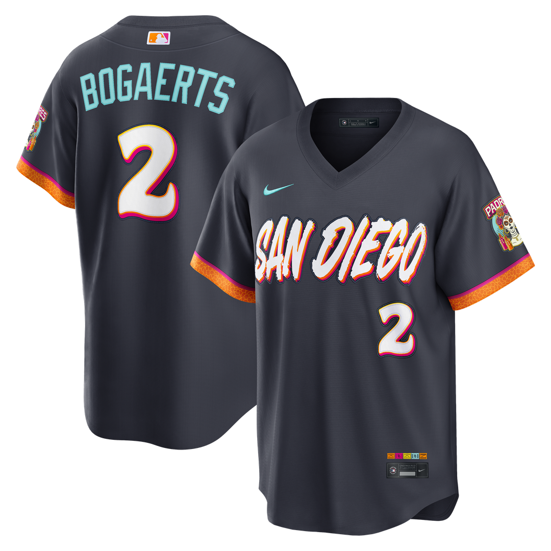 Xander Bogaerts San Diego Padres Nike 2026 City Connect Stadium Jersey - Obsidian | MLB Fan Gear