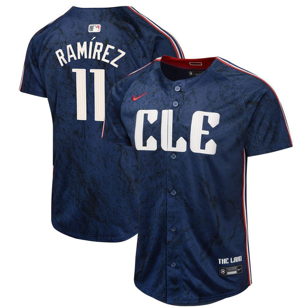 Jose Ramirez Cleveland Guardians Nike Youth 2024 City Connect Limited Jersey - Navy | MLB Fan Gear
