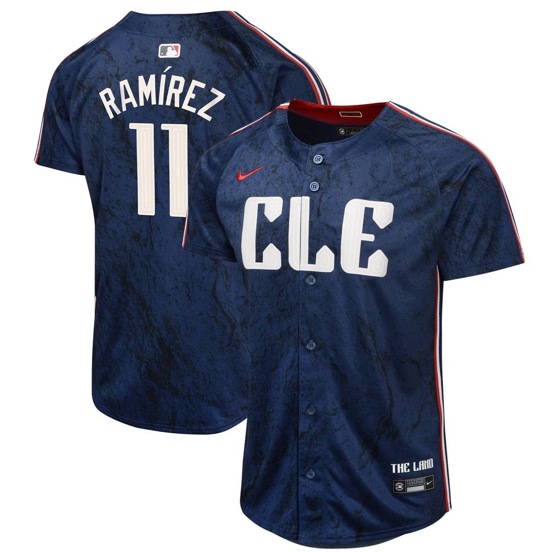 Jose Ramirez Cleveland Guardians Nike Youth 2024 City Connect Limited Jersey - Navy | MLB Fan Gear