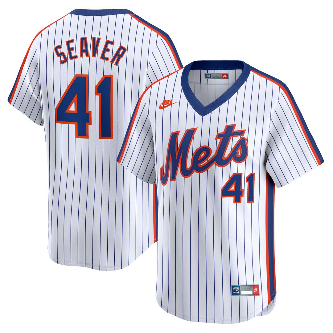 Tom Seaver New York Mets Nike Throwback Cooperstown Limited Jersey - White | MLB Fan Gear