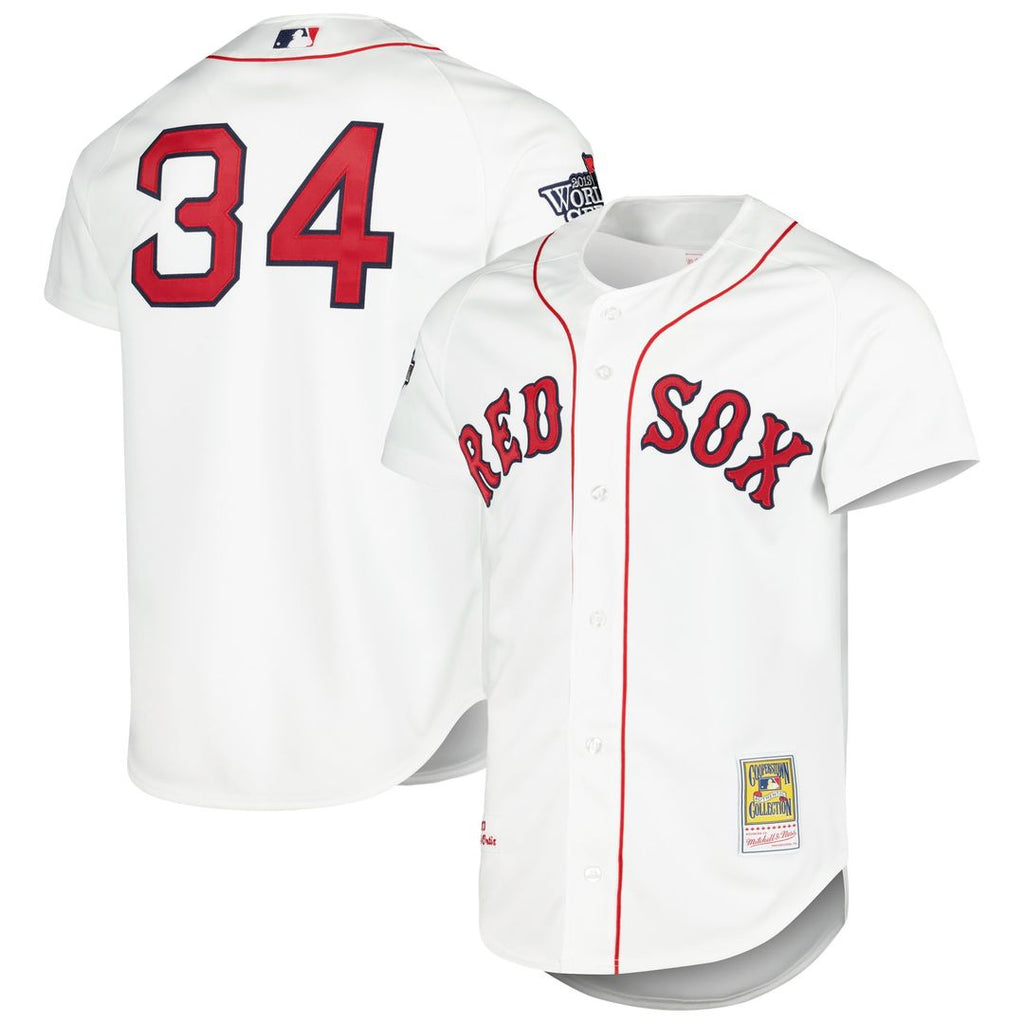 David Ortiz Boston Red Sox Mitchell & Ness Cooperstown Collection Authentic Jersey - White | MLB Fan Gear