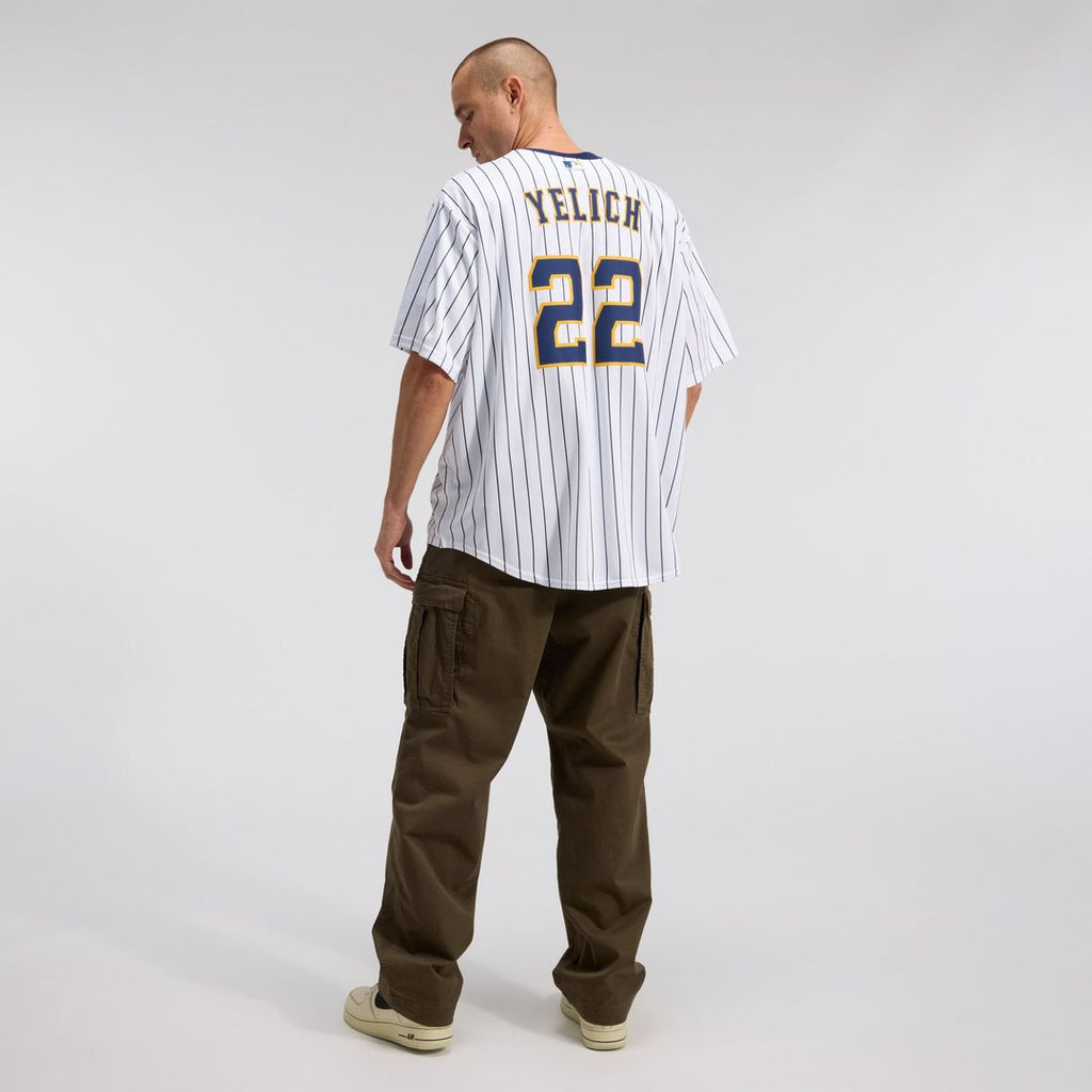 Christian Yelich Milwaukee Brewers Nike Alternate Replica Player Jersey - White | MLB Fan Gear