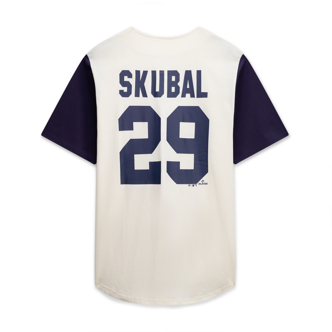 Detroit Tigers Profile Big & Tall Two-Color Fashion Jersey - Cream/ Navy | MLB Fan Gear