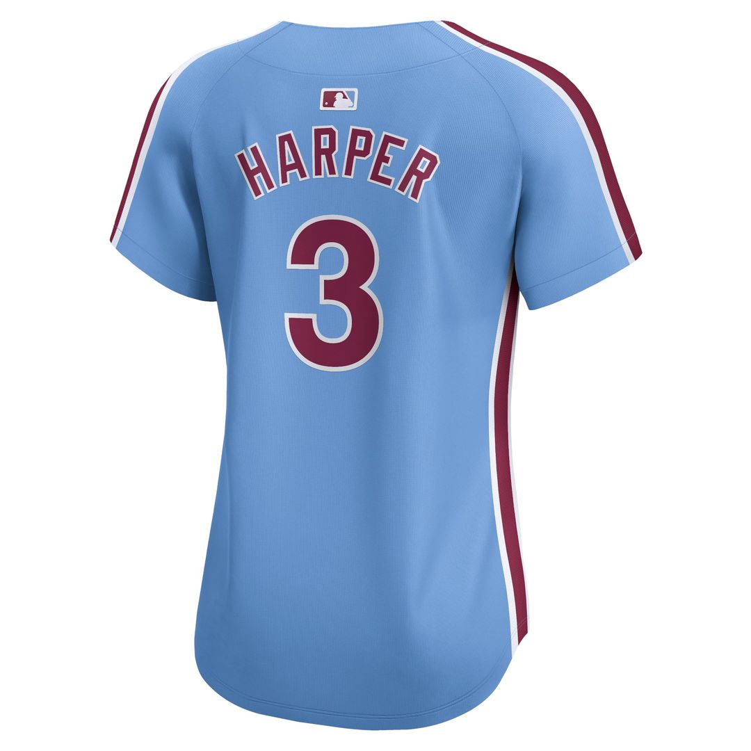 Bryce Harper Philadelphia Phillies Nike Women's Alternate Limited Player Jersey – Light Blue | MLB Fan Gear