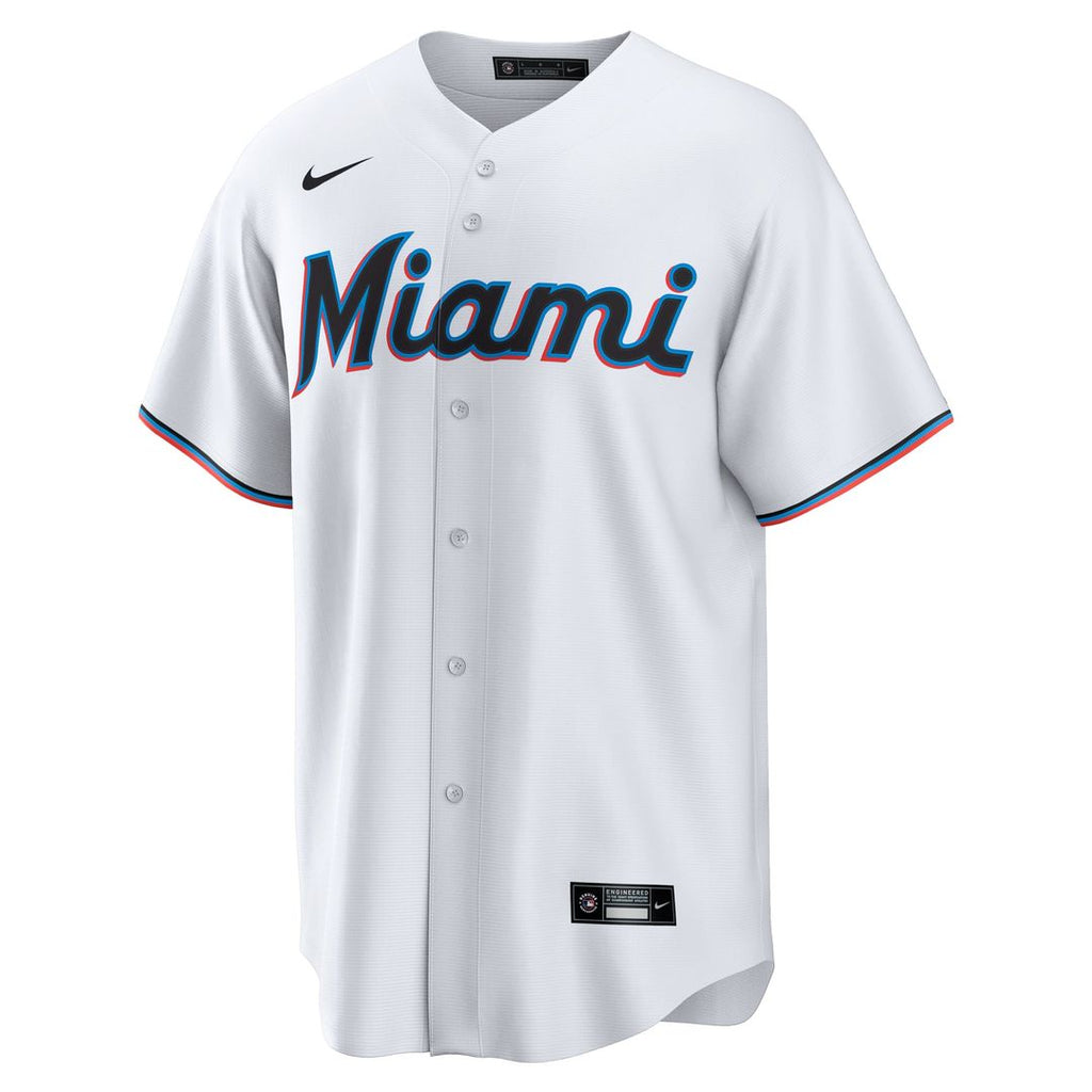 Connor Norby Miami Marlins Nike Home Replica Jersey - White | MLB Fan Gear