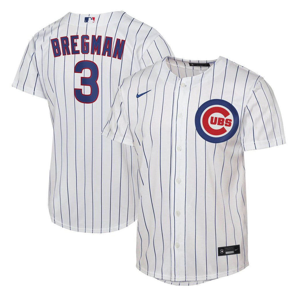 Alex Bregman Chicago Cubs Nike Youth Home Replica Jersey - White | MLB Fan Gear