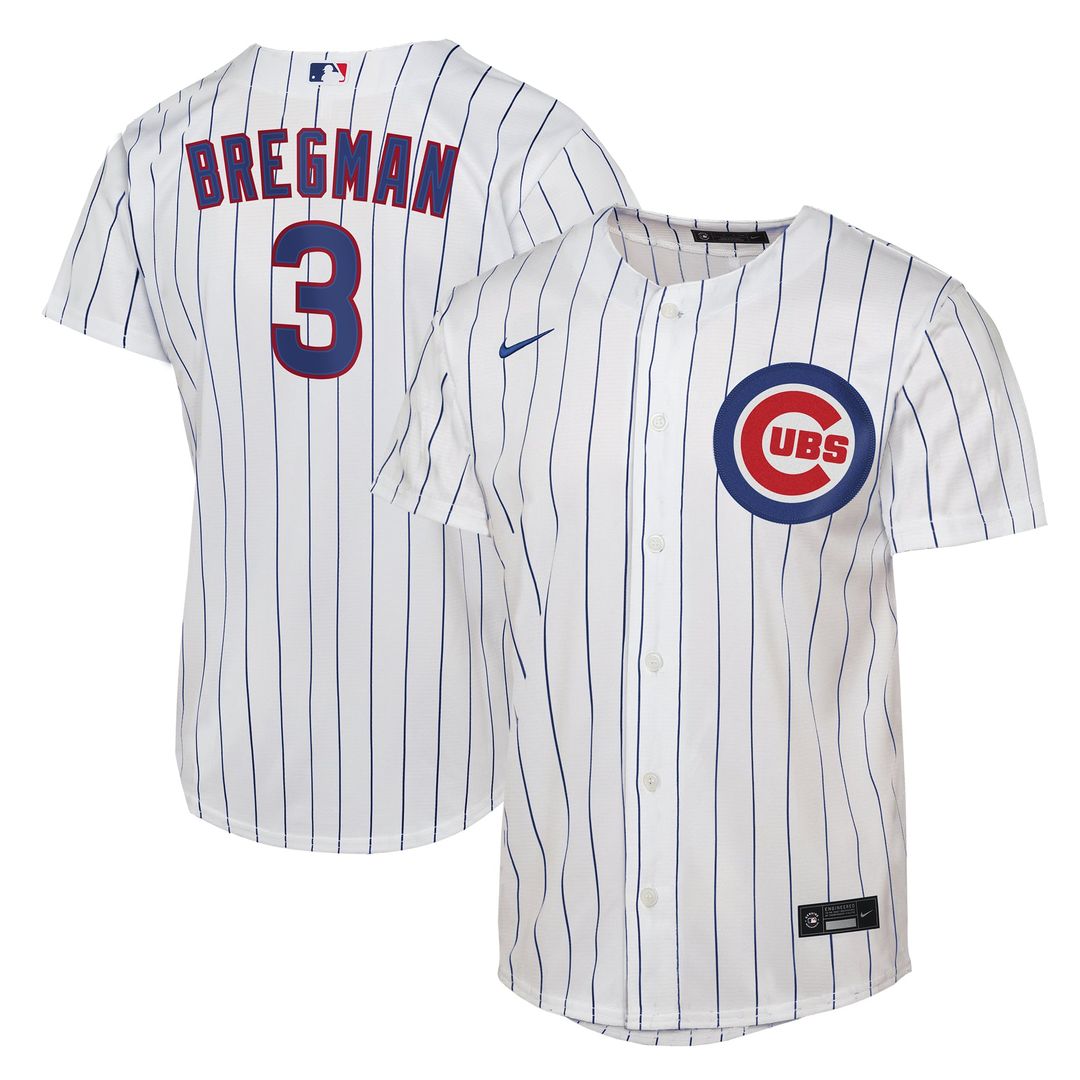Alex Bregman Chicago Cubs Nike Youth Home Replica Jersey - White | MLB Fan Gear