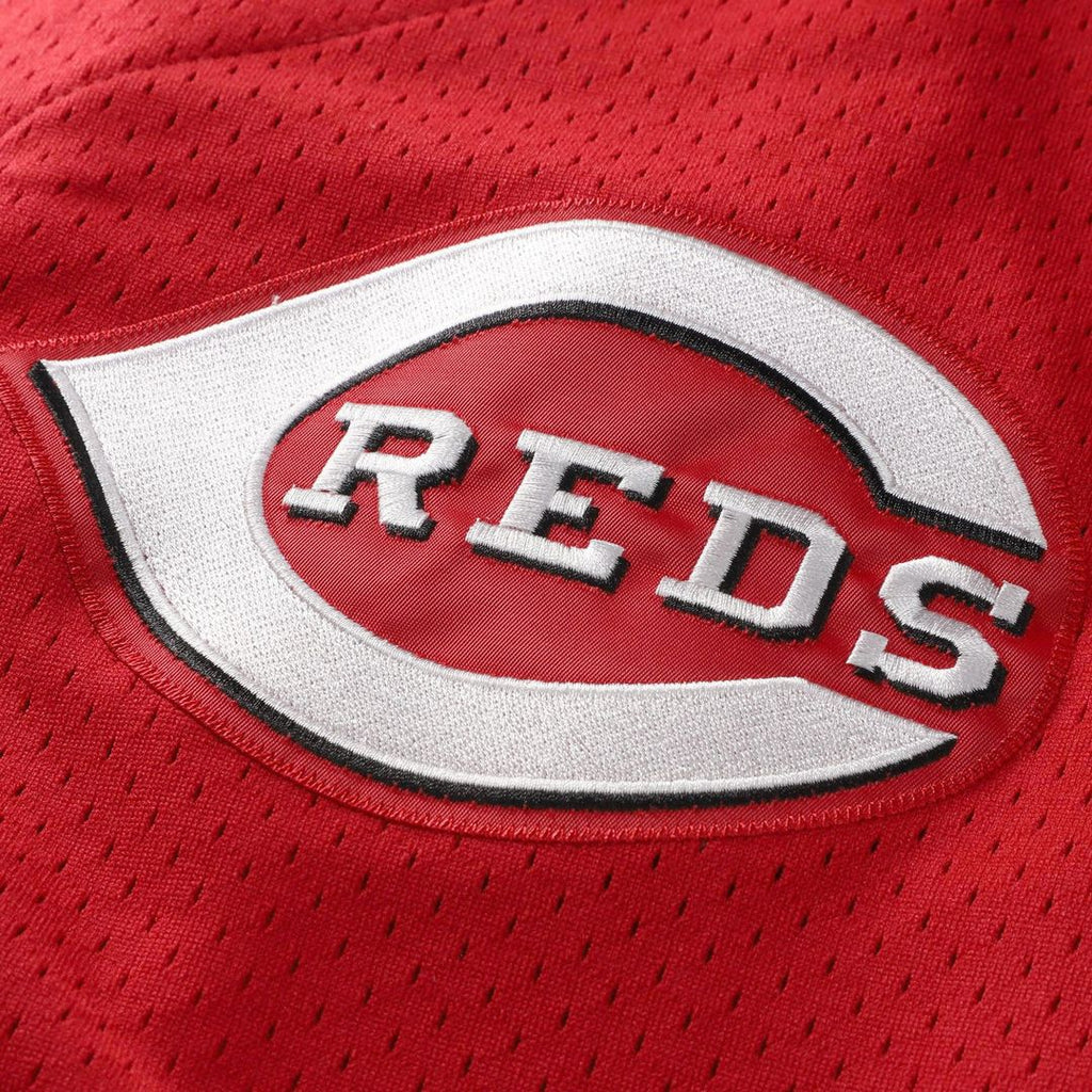 Barry Larkin Cincinnati Reds Mitchell & Ness Throwback Cooperstown Mesh Batting Practice Jersey - Red | MLB Fan Gear