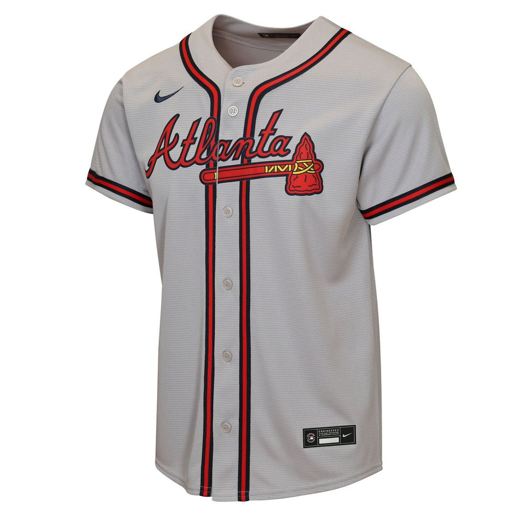 Ronald Acuña Jr. Atlanta Braves Nike Youth Road Replica Jersey - Gray | MLB Fan Gear