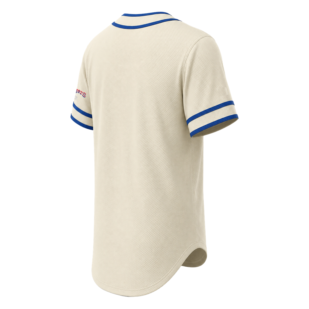 Texas Rangers Stitches Throwback Fashion Jersey - Natural | MLB Fan Gear