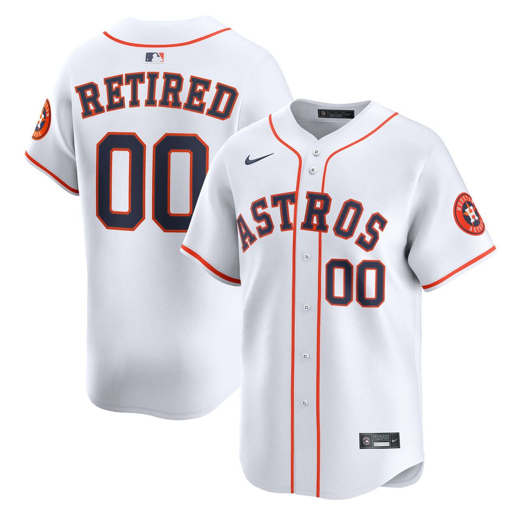 Houston Astros Nike Home Limited Pick-A-Player Retired Roster Jersey - White | MLB Fan Gear