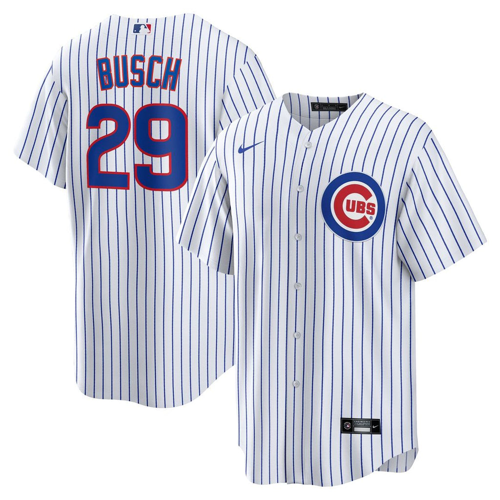Michael Busch Chicago Cubs Nike Home Replica Jersey - White | MLB Fan Gear