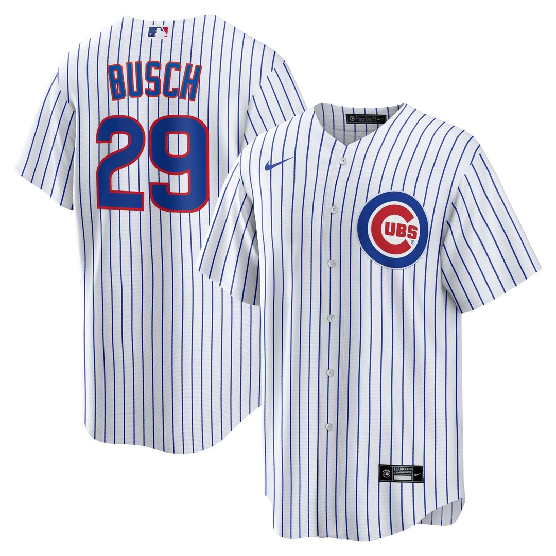 Michael Busch Chicago Cubs Nike Home Replica Jersey - White | MLB Fan Gear